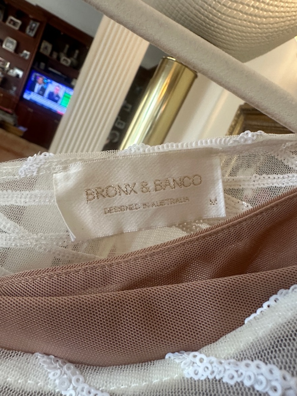 Bronx and Banco White One-Shoulder High-Low Feather Trim Dress - Picture 5 of 9